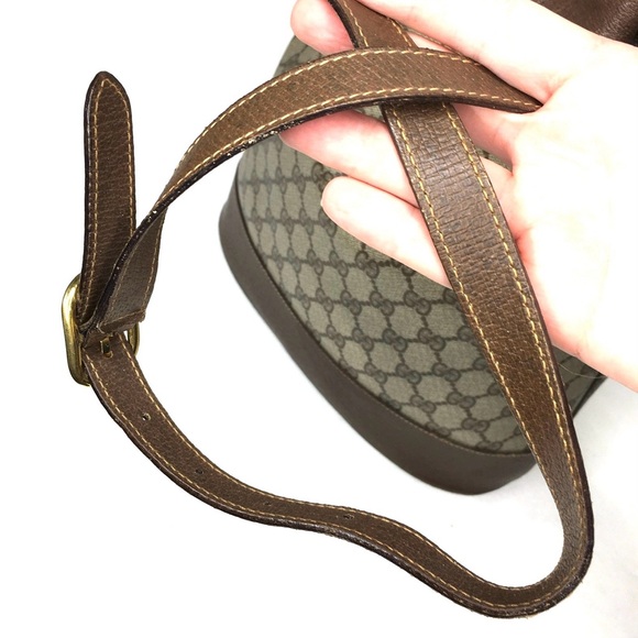 Authentic Gucci brown monogram coated canvas bucket bag - Picture 15 of 16